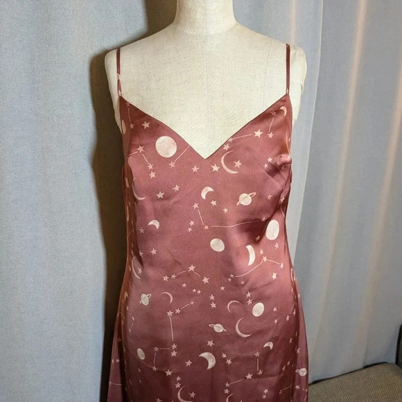 Lovers + Friends X Revolve Pink Constellation Dress Maxi Small Revival - Picture 4 of 10